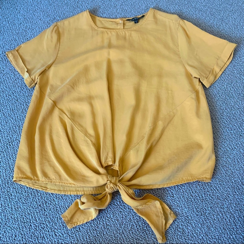 Velvet Heart Tie Front Top